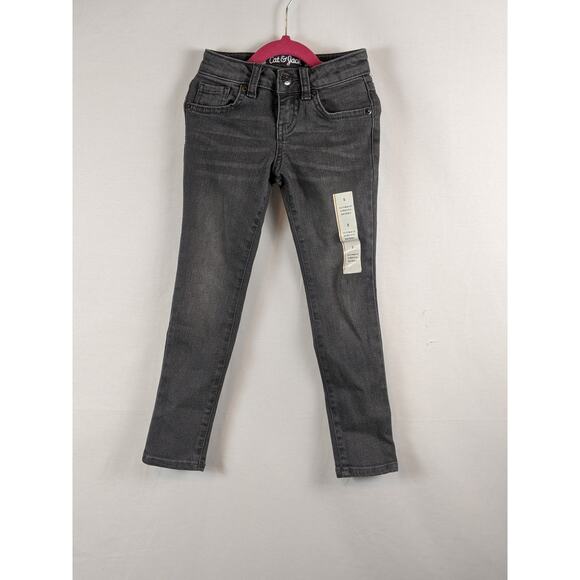 Cat & Jack Skinny Jeans Girls 5‎ Ultimate Stretch Gray Denim Comfortable Kids - Picture 6 of 7